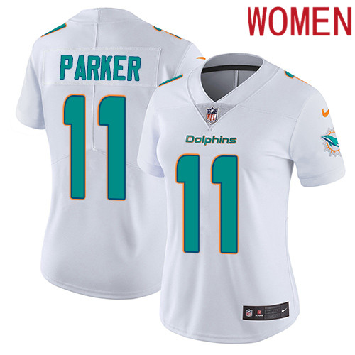 2019 Women Miami Dolphins #11 Parker white Nike Vapor Untouchable Limited NFL Jersey